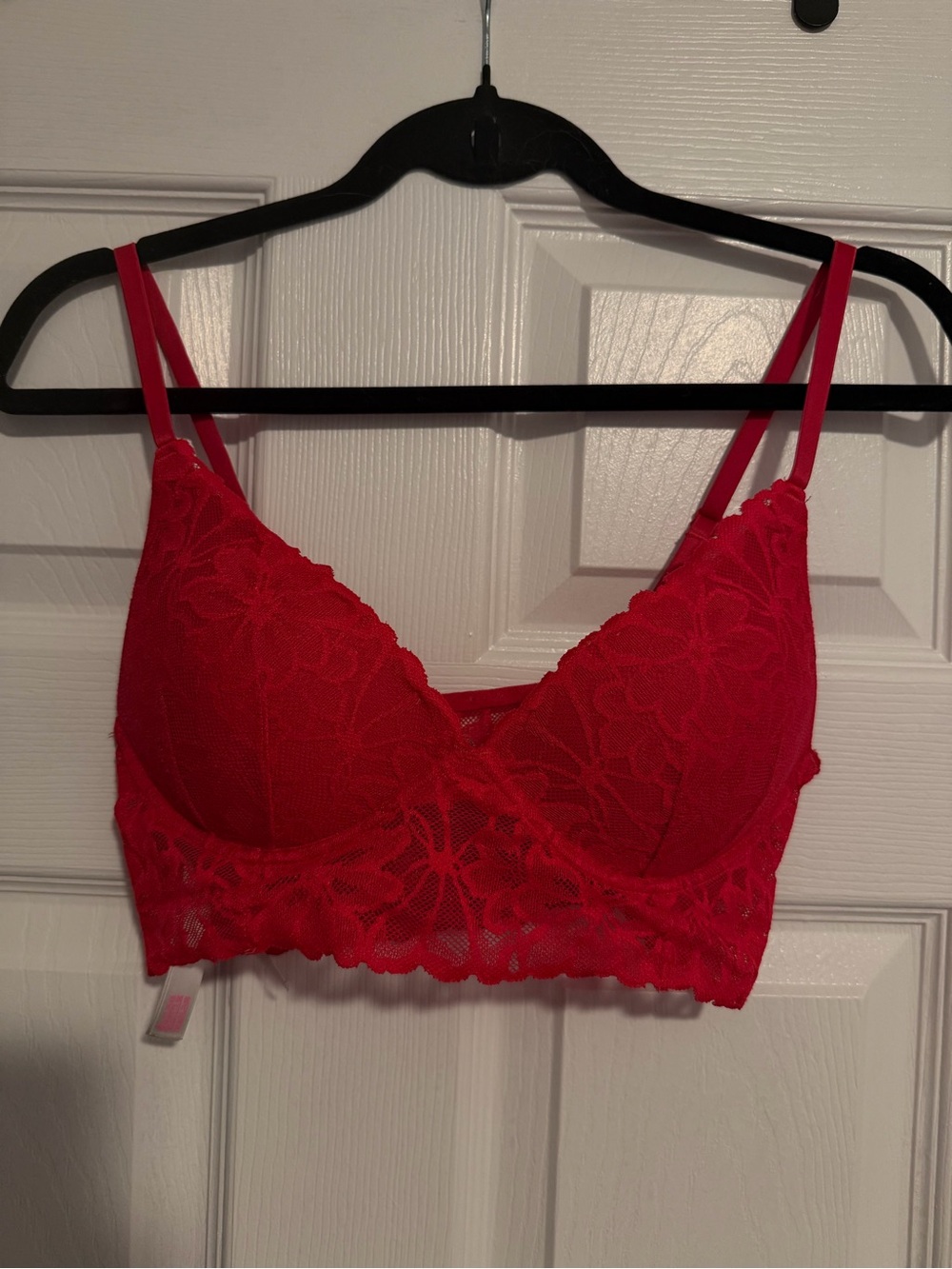 VS pink Red Lace Bralette - Womens Intimates
